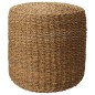 Home&Styling Puf redondo natural de hierba marina Ø40x38 cm Home&Styling Puf redondo natural de hierba marina Ø40x38 cm