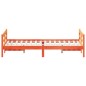 vidaXL Estructura cama con cabecero madera pino marrón cera 120x200 cm vidaXL Estructura cama con cabecero madera pino marrón cera 120x200 cm