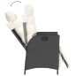 vidaXL Set de comedor de jardín 7 pzas y cojines ratán sintético negro vidaXL Set de comedor de jardín 7 pzas y cojines ratán sintético negro