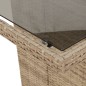 vidaXL Set comedor de jardín 9 pzas con cojines ratán sintético beige vidaXL Set comedor de jardín 9 pzas con cojines ratán sintético beige