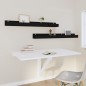 vidaXL Estantes de pared 2 uds madera maciza de pino negro 110x12x9 cm vidaXL Estantes de pared 2 uds madera maciza de pino negro 110x12x9 cm