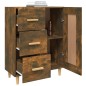 vidaXL Aparador madera contrachapada color roble ahumado 69,5x34x90 cm vidaXL Aparador madera contrachapada color roble ahumado 69,5x34x90 cm