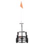 vidaXL Carrito de pesca de acero negro vidaXL Carrito de pesca de acero negro