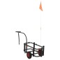vidaXL Carrito de pesca de acero negro vidaXL Carrito de pesca de acero negro