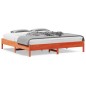 vidaXL Estructura de cama madera maciza pino marrón cera 180x200 cm vidaXL Estructura de cama madera maciza pino marrón cera 180x200 cm