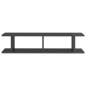 vidaXL Estantes de pared 2 uds contrachapado gris brillante 90x18x20cm vidaXL Estantes de pared 2 uds contrachapado gris brillante 90x18x20cm