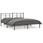 vidaXL Estructura de cama con cabecero metal negro 183x213 cm vidaXL Estructura de cama con cabecero metal negro 183x213 cm