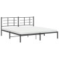 vidaXL Estructura de cama con cabecero metal negro 183x213 cm vidaXL Estructura de cama con cabecero metal negro 183x213 cm