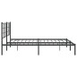 vidaXL Estructura de cama con cabecero metal negro 183x213 cm vidaXL Estructura de cama con cabecero metal negro 183x213 cm