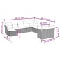 vidaXL Set de sofás de jardín 11 pzas cojines ratán sintético marrón vidaXL Set de sofás de jardín 11 pzas cojines ratán sintético marrón