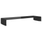 vidaXL Soporte para TV/Elevador monitor cristal negro 100x30x13 cm vidaXL Soporte para TV/Elevador monitor cristal negro 100x30x13 cm