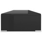 vidaXL Soporte para TV/Elevador monitor cristal negro 100x30x13 cm vidaXL Soporte para TV/Elevador monitor cristal negro 100x30x13 cm