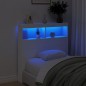vidaXL Cabecero de cama con LED blanco 100x17x102 cm vidaXL Cabecero de cama con LED blanco 100x17x102 cm
