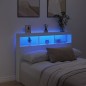 vidaXL Cabecero de cama con LED blanco 140x17x102 cm vidaXL Cabecero de cama con LED blanco 140x17x102 cm