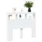 vidaXL Cabecero de cama con LED blanco 120x17x102 cm vidaXL Cabecero de cama con LED blanco 120x17x102 cm
