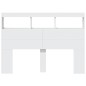vidaXL Cabecero de cama con LED blanco 140x17x102 cm vidaXL Cabecero de cama con LED blanco 140x17x102 cm