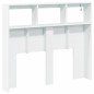 vidaXL Cabecero de cama con LED blanco 120x17x102 cm vidaXL Cabecero de cama con LED blanco 120x17x102 cm
