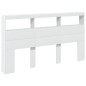 vidaXL Cabecero de cama con LED blanco 180x17x102 cm vidaXL Cabecero de cama con LED blanco 180x17x102 cm