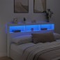 vidaXL Cabecero de cama con LED blanco 180x17x102 cm vidaXL Cabecero de cama con LED blanco 180x17x102 cm