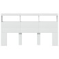 vidaXL Cabecero de cama con LED blanco 180x17x102 cm vidaXL Cabecero de cama con LED blanco 180x17x102 cm