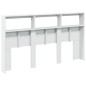 vidaXL Cabecero de cama con LED blanco 180x17x102 cm vidaXL Cabecero de cama con LED blanco 180x17x102 cm