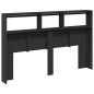 vidaXL Cabecero de cama con LED negro 160x17x102 cm vidaXL Cabecero de cama con LED negro 160x17x102 cm