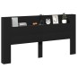 vidaXL Cabecero de cama con LED negro 200x16,5x103,5 cm vidaXL Cabecero de cama con LED negro 200x16,5x103,5 cm