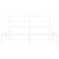 vidaXL Estructura de cama de metal con cabecero blanca 150x200 cm vidaXL Estructura de cama de metal con cabecero blanca 150x200 cm