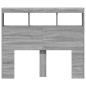 vidaXL Cabecero de cama con luz LED gris Sonoma 100x17x102 cm