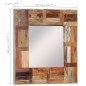 vidaXL Espejo de pared madera maciza reciclada 50x50 cm vidaXL Espejo de pared madera maciza reciclada 50x50 cm