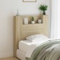 vidaXL Cabecero de cama con luz LED roble Sonoma 100x16,5x103,5 cm vidaXL Cabecero de cama con luz LED roble Sonoma 100x16,5x103,5 cm