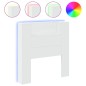 vidaXL Cabecero de cama con luz LED blanco 100x16,5x103,5 cm vidaXL Cabecero de cama con luz LED blanco 100x16,5x103,5 cm