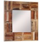 vidaXL Espejo de pared madera maciza reciclada 50x50 cm vidaXL Espejo de pared madera maciza reciclada 50x50 cm