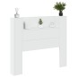 vidaXL Cabecero de cama con luz LED blanco 120x16,5x103,5 cm vidaXL Cabecero de cama con luz LED blanco 120x16,5x103,5 cm