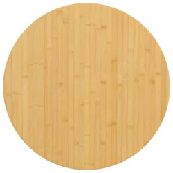 vidaXL Tablero de mesa de bambú Ø70x1,5 cm