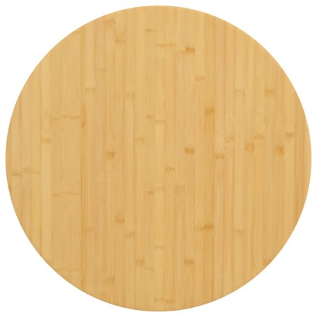 vidaXL Tablero de mesa de bambú Ø70x1,5 cm