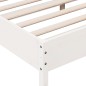 vidaXL Estructura cama cabecero madera maciza pino blanco 180x200 cm vidaXL Estructura cama cabecero madera maciza pino blanco 180x200 cm