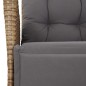 vidaXL Set comedor de jardín 5 pzas con cojines ratán sintético beige vidaXL Set comedor de jardín 5 pzas con cojines ratán sintético beige