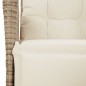 vidaXL Set comedor de jardín 9 pzas con cojines ratán sintético beige vidaXL Set comedor de jardín 9 pzas con cojines ratán sintético beige