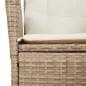 vidaXL Set comedor de jardín 7 pzas con cojines ratán sintético beige vidaXL Set comedor de jardín 7 pzas con cojines ratán sintético beige