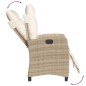 vidaXL Set comedor de jardín 5 pzas con cojines ratán sintético beige vidaXL Set comedor de jardín 5 pzas con cojines ratán sintético beige