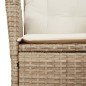 vidaXL Set comedor de jardín 9 pzas con cojines ratán sintético beige vidaXL Set comedor de jardín 9 pzas con cojines ratán sintético beige