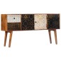 vidaXL Aparador con estampado madera maciza de mango 130x30x70 cm vidaXL Aparador con estampado madera maciza de mango 130x30x70 cm