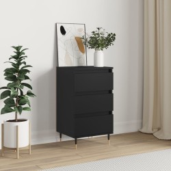 vidaXL Aparador madera de ingeniería negro 40x35x70 cm