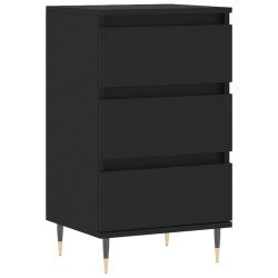 vidaXL Aparador madera de ingeniería negro 40x35x70 cm