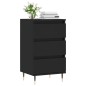 vidaXL Aparador madera de ingeniería negro 40x35x70 cm vidaXL Aparador madera de ingeniería negro 40x35x70 cm