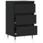 vidaXL Aparador madera de ingeniería negro 40x35x70 cm vidaXL Aparador madera de ingeniería negro 40x35x70 cm