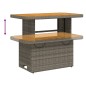 vidaXL Juego de comedor de jardín 4 piezas con cojines ratán PE gris