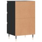 vidaXL Aparador madera de ingeniería negro 40x35x70 cm vidaXL Aparador madera de ingeniería negro 40x35x70 cm