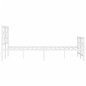 vidaXL Estructura cama metal con cabecero y estribo blanco 160x200 cm